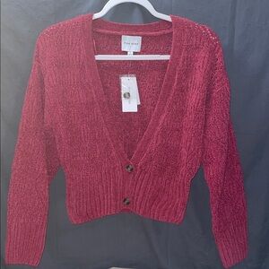 Pink Rose Deep Magenta Cardigan